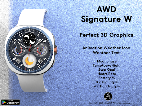 AWD SIGNATURE W watchface screenshot