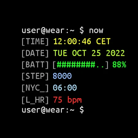 Terminal Watch face screenshot