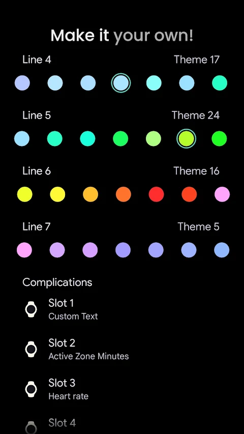 Terminal Watch face screenshot