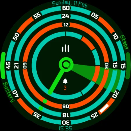 Bullseye Watch Face screenshot