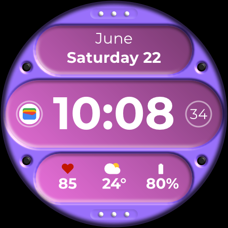 DADAM78: Digital Watch Face screenshot