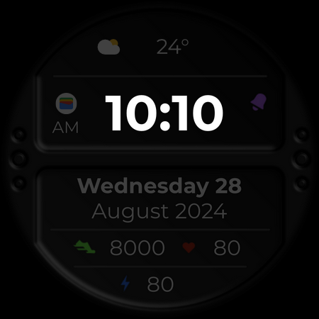DADAM80: Digital Watch Face screenshot