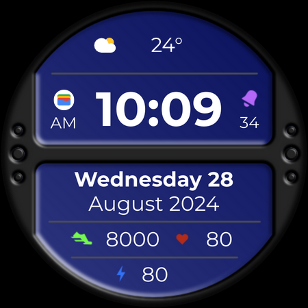 DADAM80: Digital Watch Face screenshot