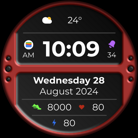 DADAM80: Digital Watch Face screenshot