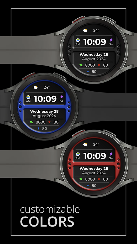 DADAM80: Digital Watch Face screenshot
