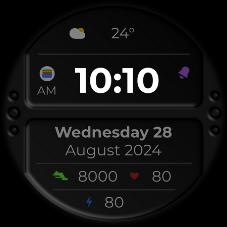 DADAM80: Digital Watch Face screenshot