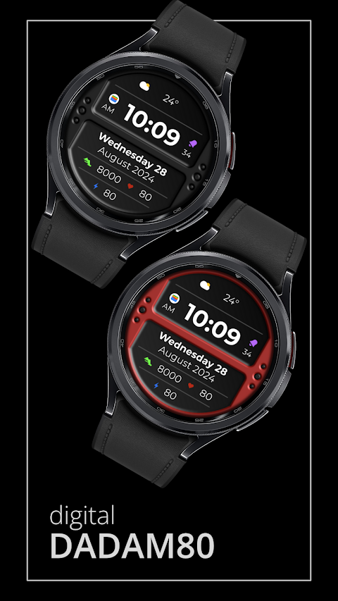 DADAM80: Digital Watch Face screenshot