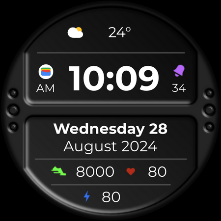 DADAM80: Digital Watch Face screenshot