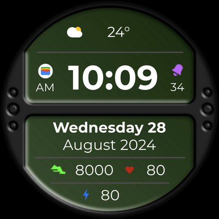 DADAM80: Digital Watch Face screenshot