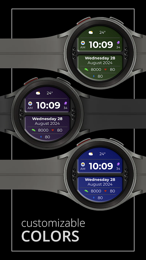 DADAM80: Digital Watch Face screenshot