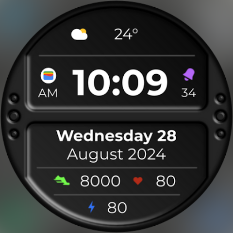 DADAM80: Digital Watch Face screenshot