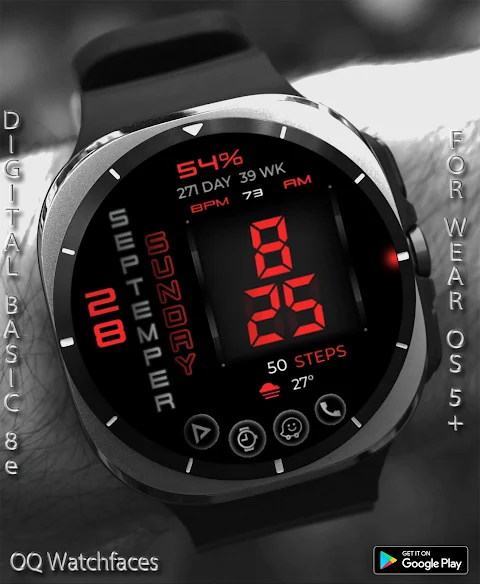 Digital Basic 8e Wear OS 5+ screenshot