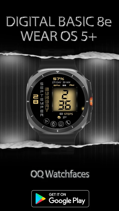 Digital Basic 8e Wear OS 5+ screenshot