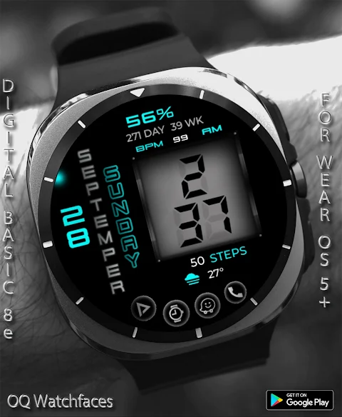 Digital Basic 8e Wear OS 5+ screenshot
