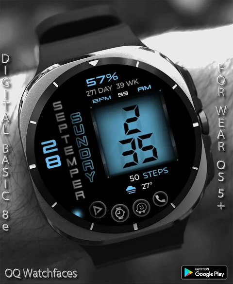 Digital Basic 8e Wear OS 5+ screenshot