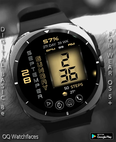 Digital Basic 8e Wear OS 5+ screenshot