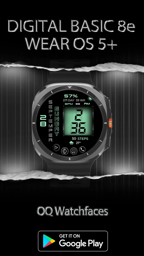 Digital Basic 8e Wear OS 5+ screenshot