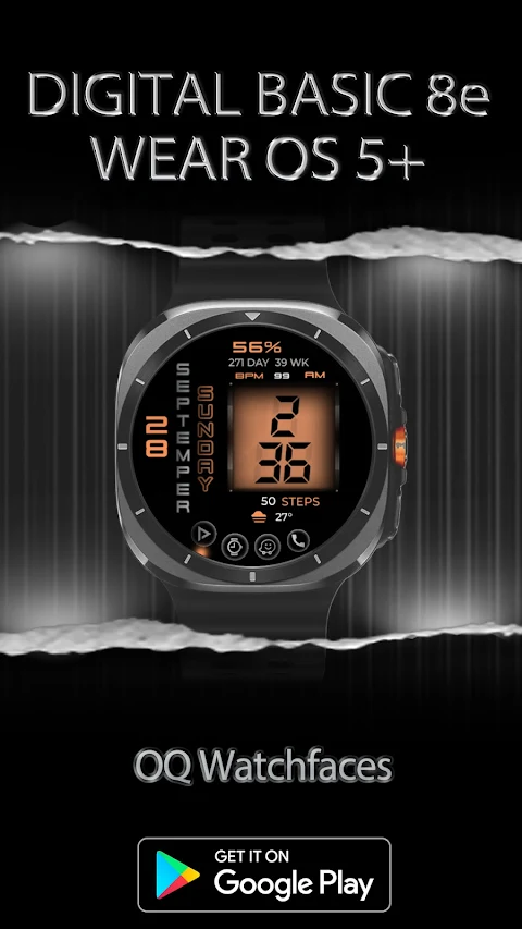 Digital Basic 8e Wear OS 5+ screenshot
