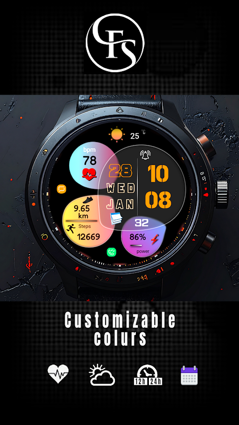 Digital fsw306 watch face screenshot