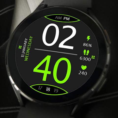 Digital Watch Face Key 016 screenshot