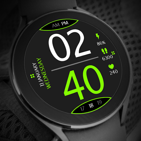 Digital Watch Face Key 016 screenshot