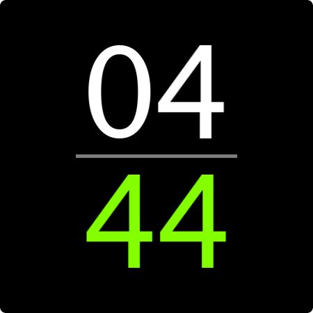 Digital Watch Face Key 016 screenshot