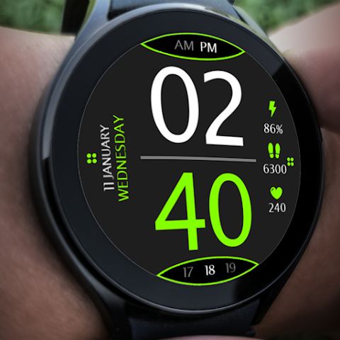 Digital Watch Face Key 016 screenshot