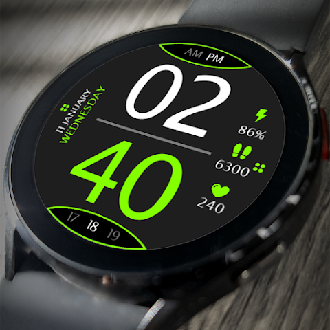 Digital Watch Face Key 016 screenshot