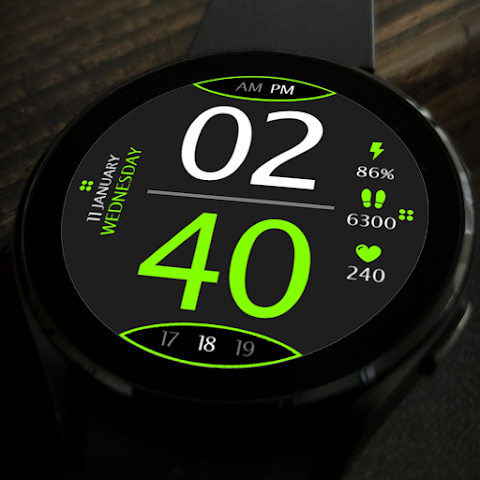 Digital Watch Face Key 016 screenshot