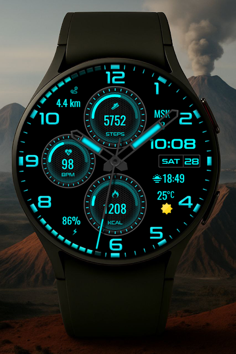 Nebula Hybrid Watch Face screenshot