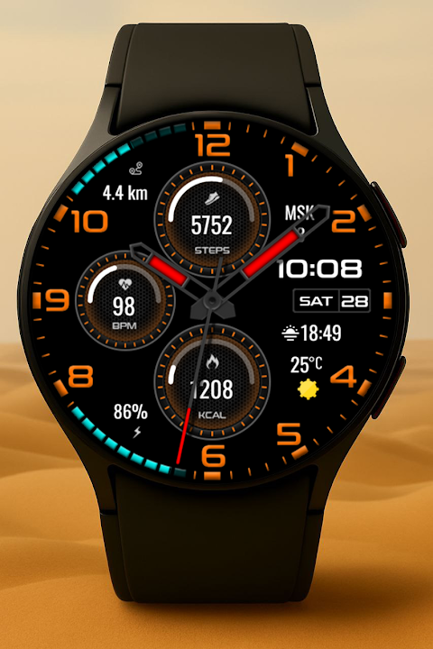 Nebula Hybrid Watch Face screenshot