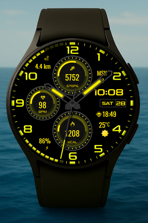 Nebula Hybrid Watch Face screenshot