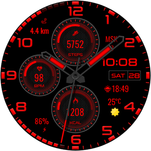 Nebula Hybrid Watch Face screenshot