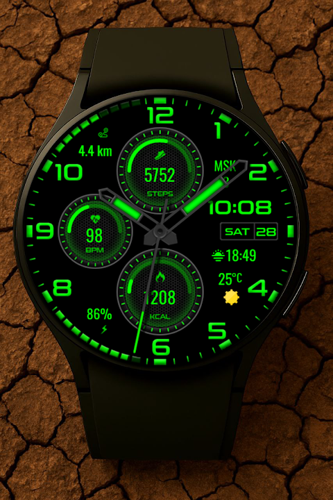 Nebula Hybrid Watch Face screenshot