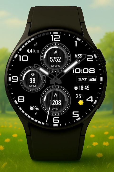Nebula Hybrid Watch Face screenshot