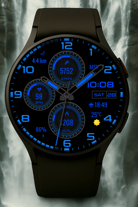 Nebula Hybrid Watch Face screenshot