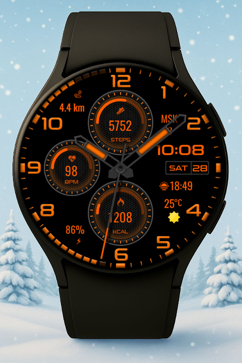Nebula Hybrid Watch Face screenshot