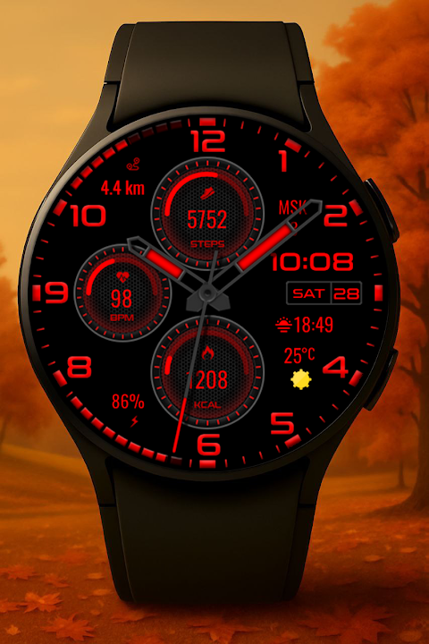 Nebula Hybrid Watch Face screenshot