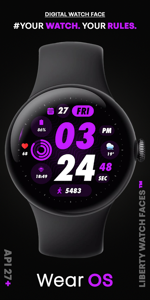 PIXEL SPORT PRO Watch Face screenshot