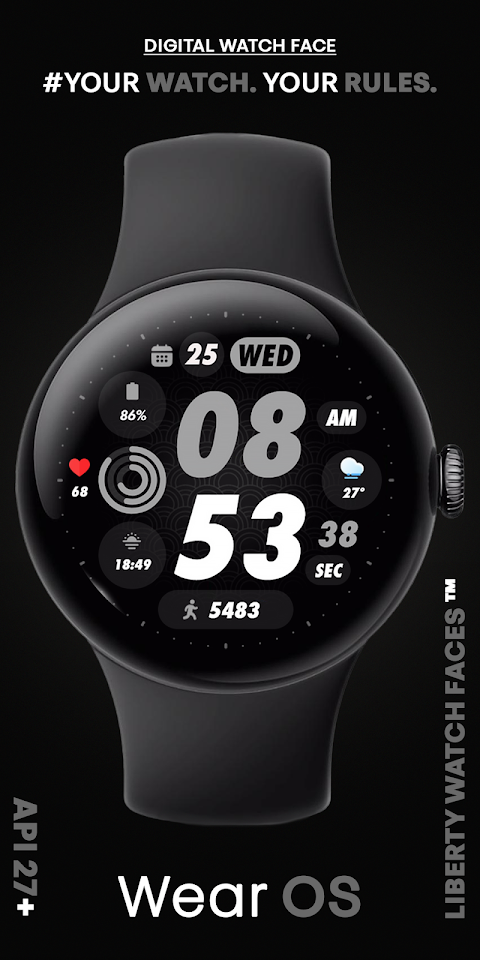 PIXEL SPORT PRO Watch Face screenshot