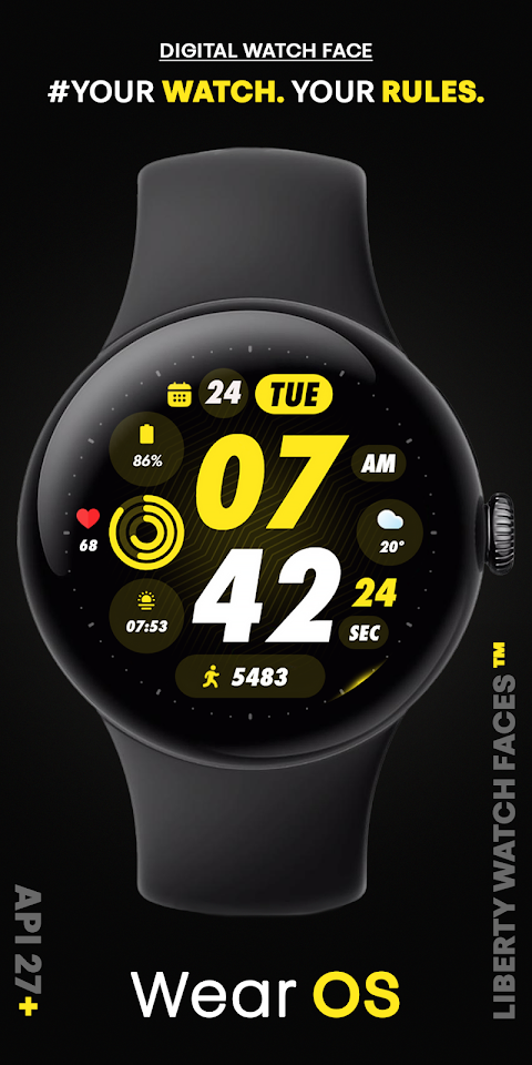 PIXEL SPORT PRO Watch Face screenshot