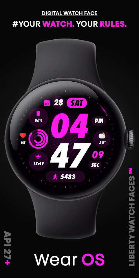 PIXEL SPORT PRO Watch Face screenshot