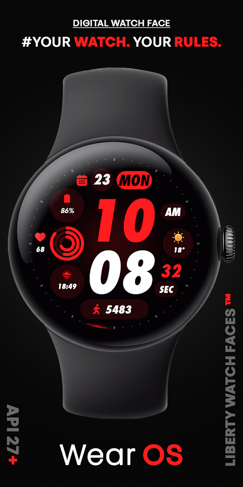 PIXEL SPORT PRO Watch Face screenshot
