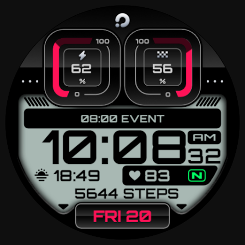 PRADO 01 Digital Watch Face screenshot