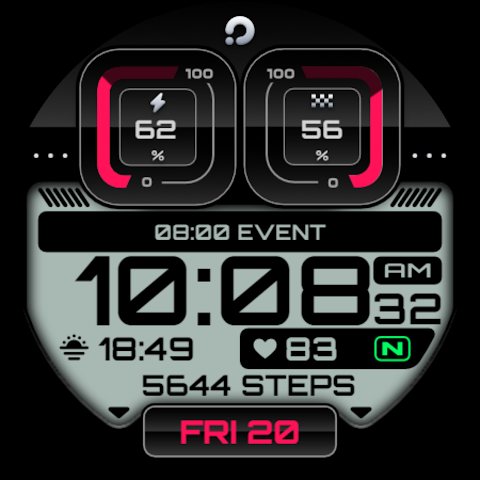 PRADO 01 Digital Watch Face screenshot