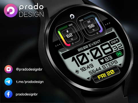 PRADO 01 Digital Watch Face screenshot