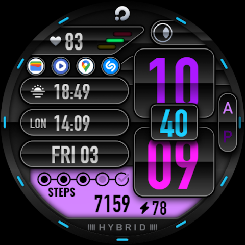 PRADO 06 Hybrid Watch Face screenshot
