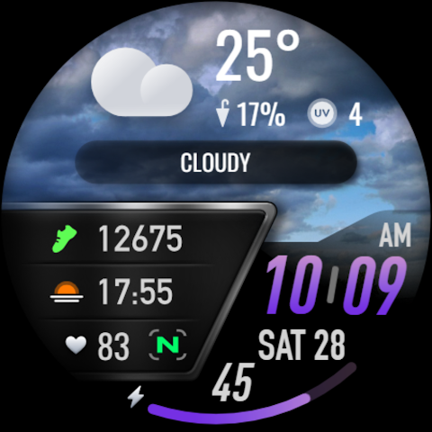 PRADO 25 Weather Watch Face screenshot