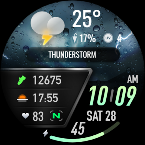 PRADO 25 Weather Watch Face screenshot