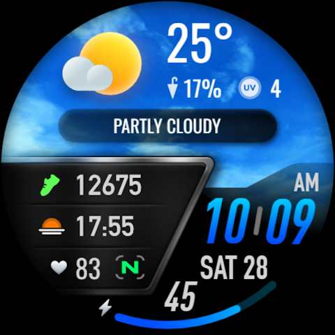 PRADO 25 Weather Watch Face screenshot